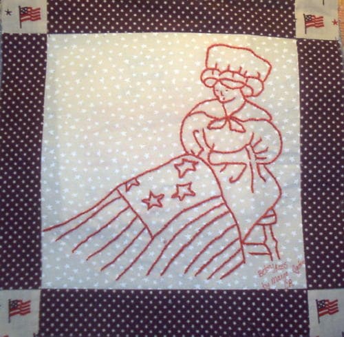 Betsy Ross Flag Block