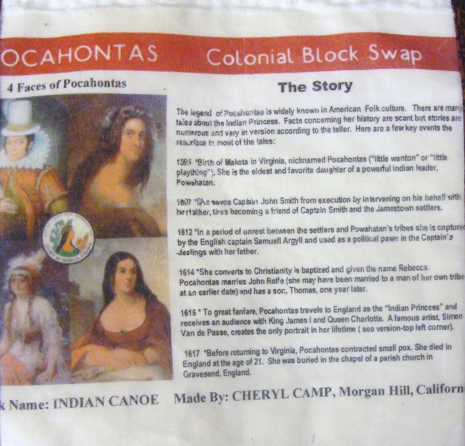 Virginia Pocahontas Canoe History