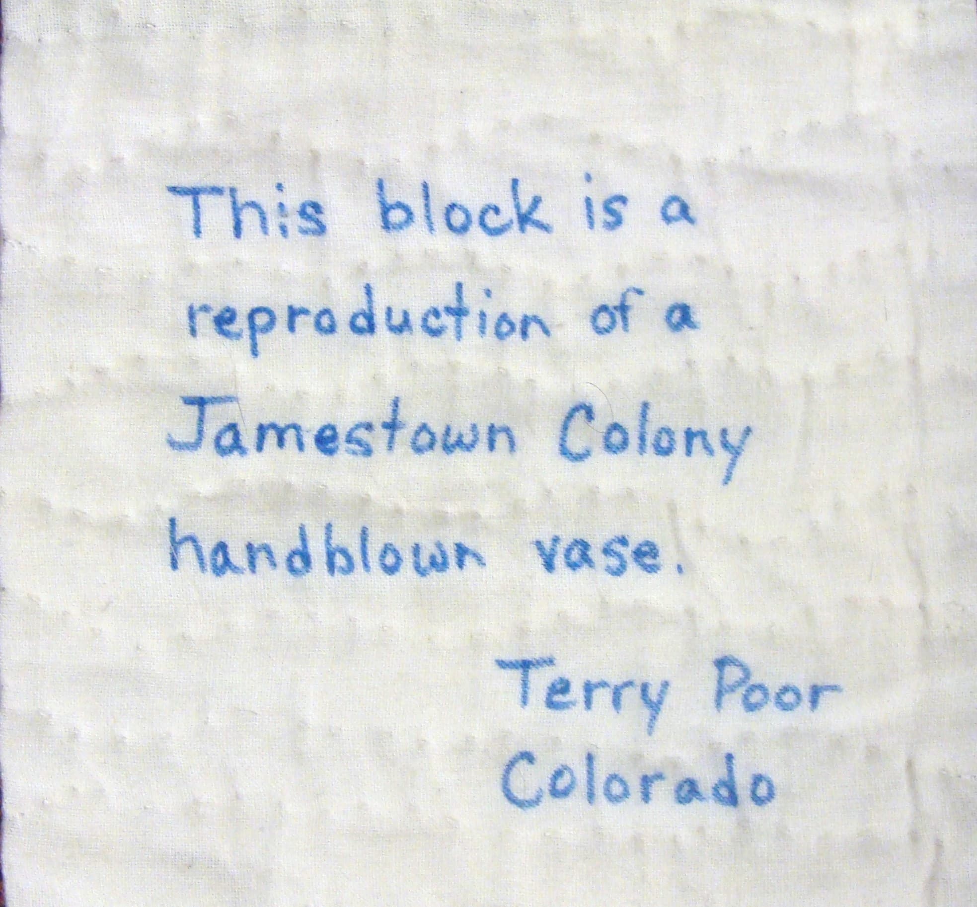 Virginia Jamestown Hand Blown Glass History