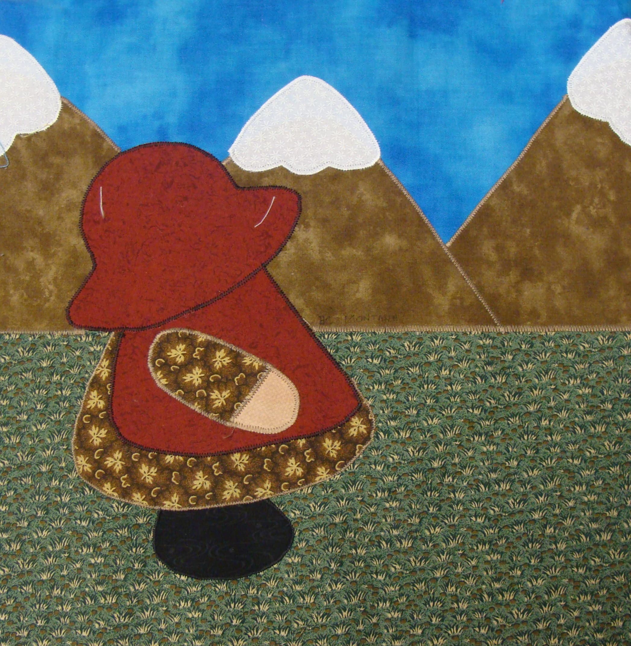 NF25 — Sunbonnet Sue II quilt block