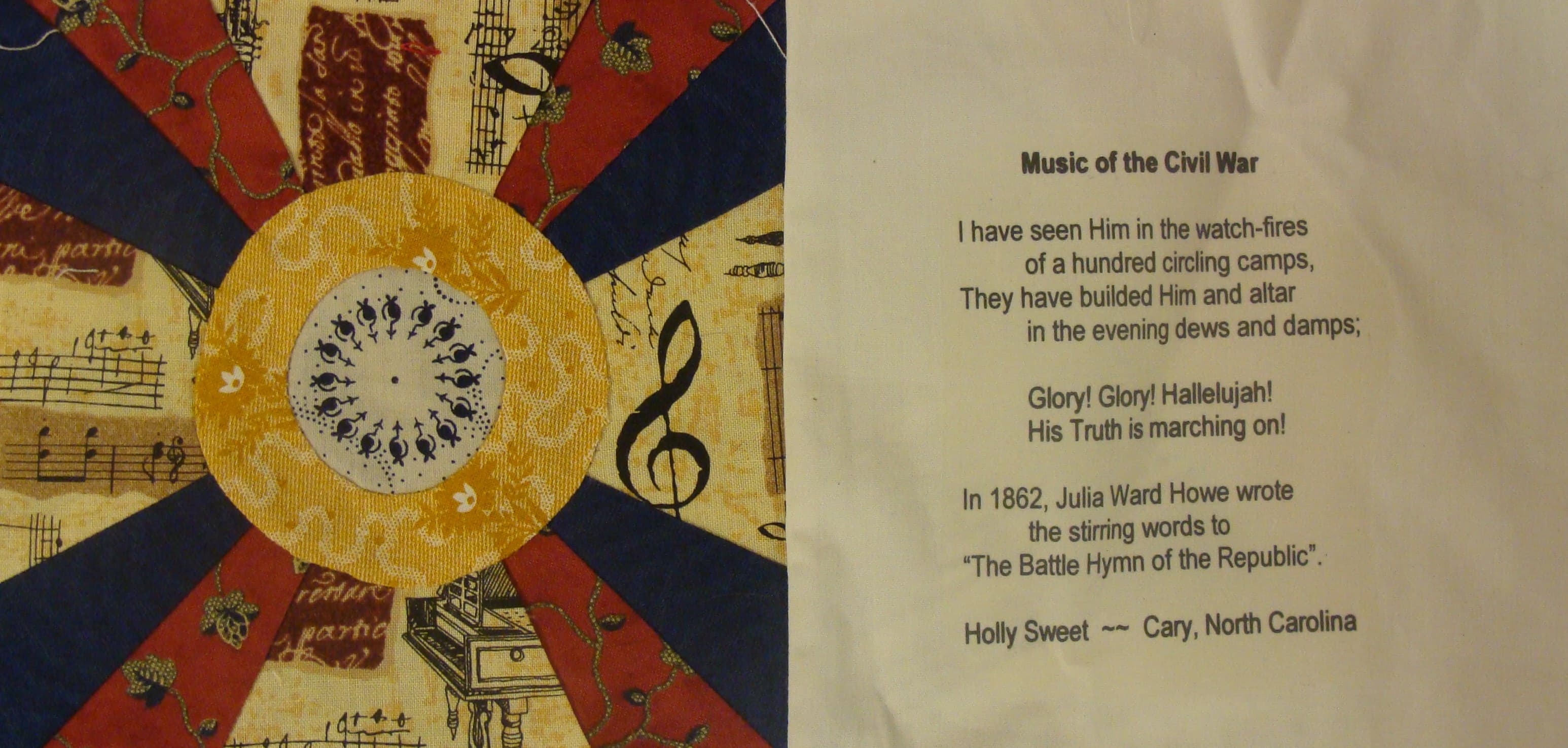 NF16 — Civil War Educational quilt block