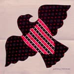 NF10 — Dark Red, Navy & Cream quilt block