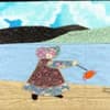 NF20 — Sunbonnet Sue in America quilt block