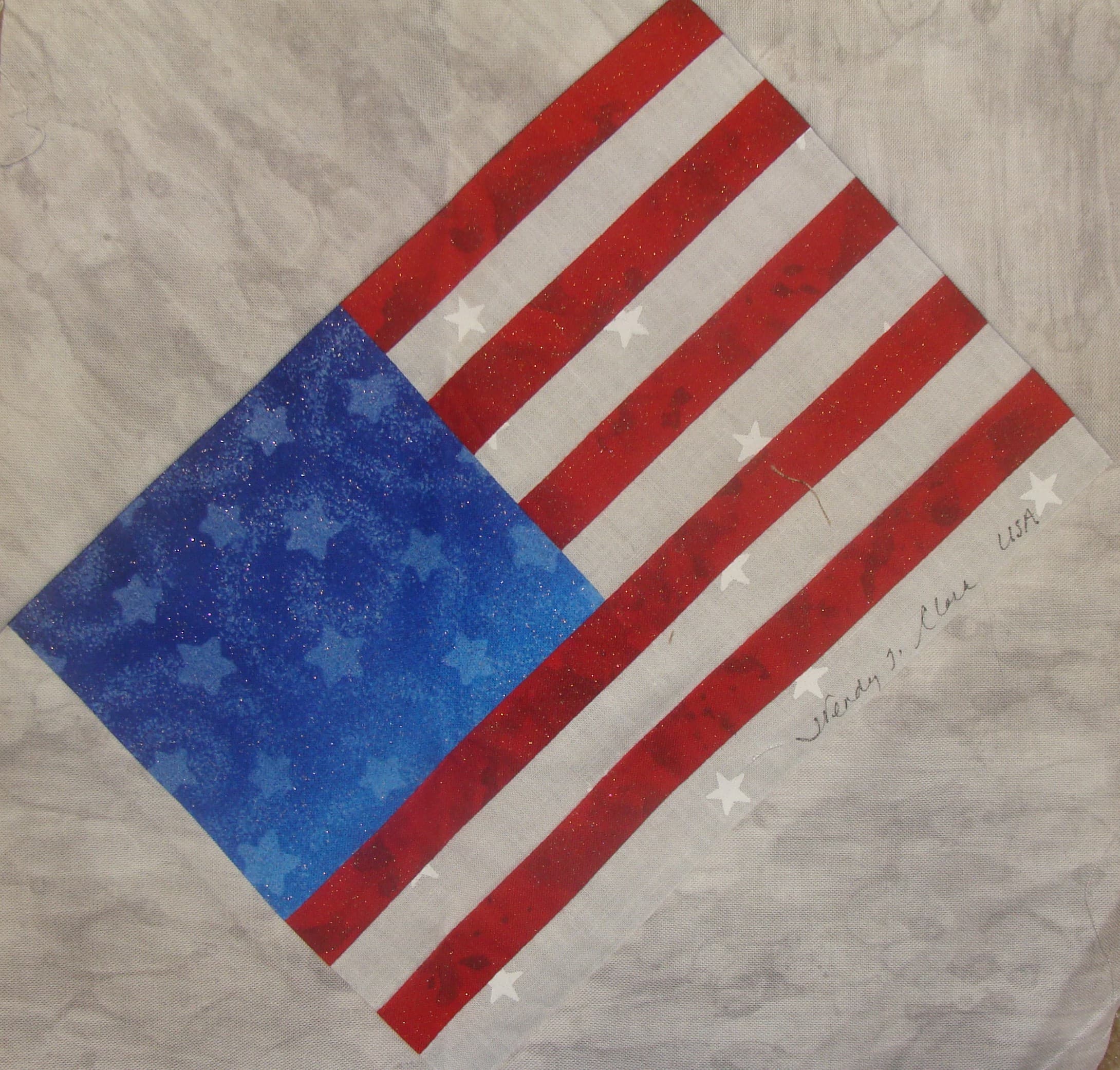 USA Flag by Wendy