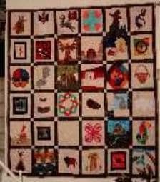 Linda Starky's completed state flowers quilt