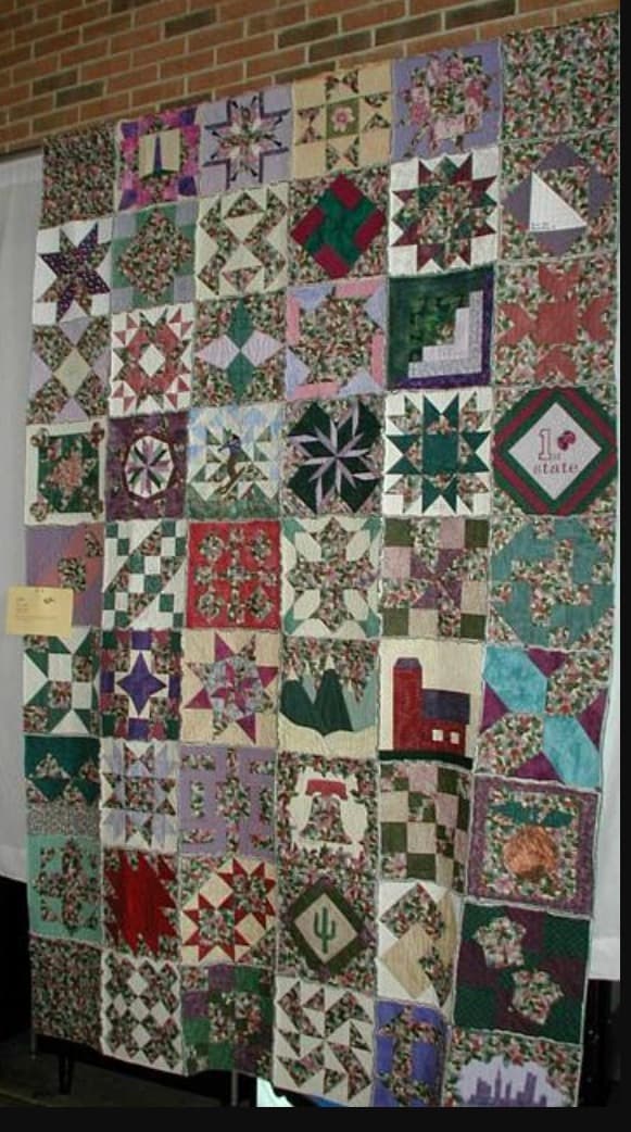 Brenda's Wish Quilt completed by Marjorie Young and presented to Teresa