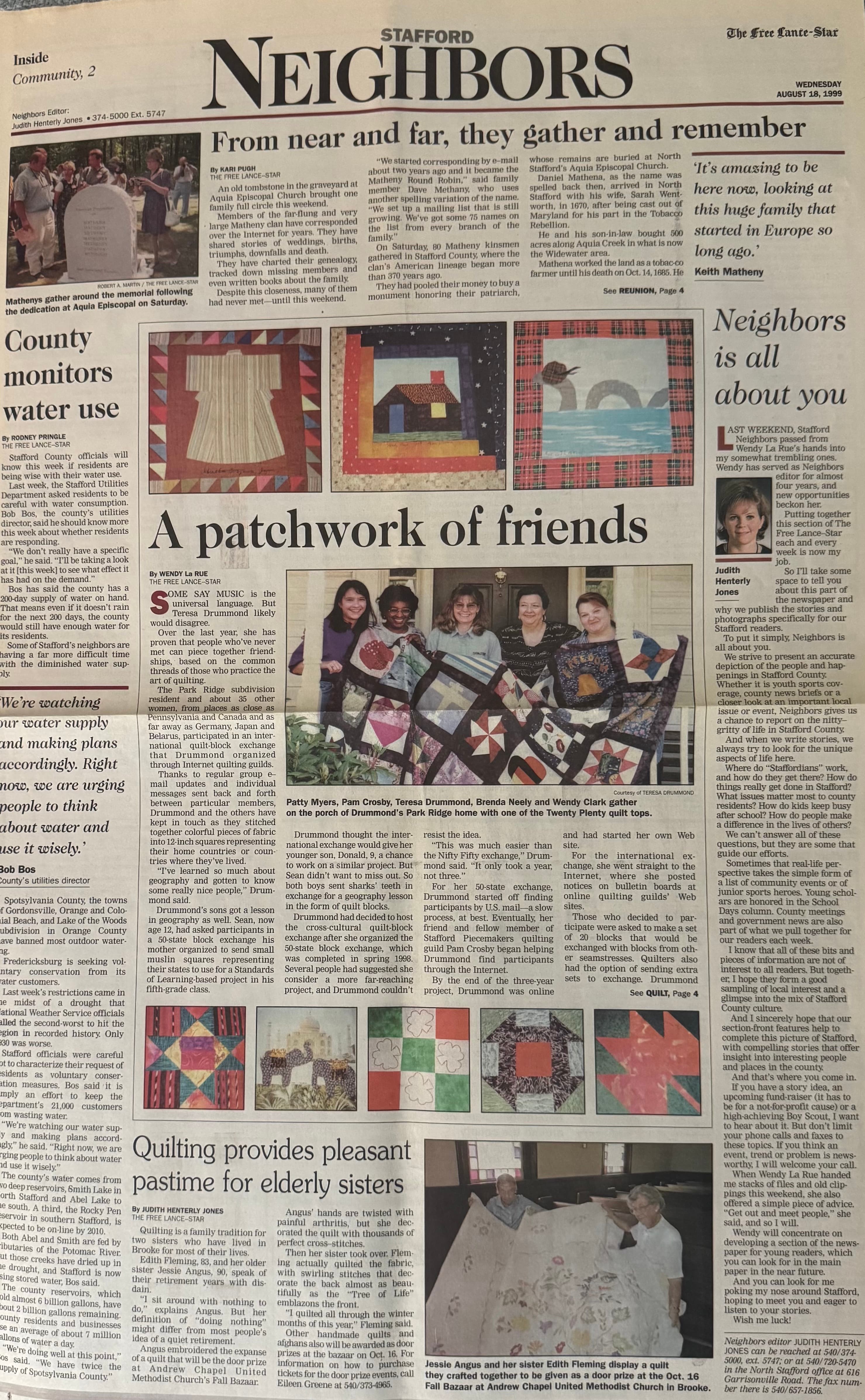 A Patchwork of Friends