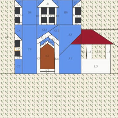 6" bottom half of moomin house