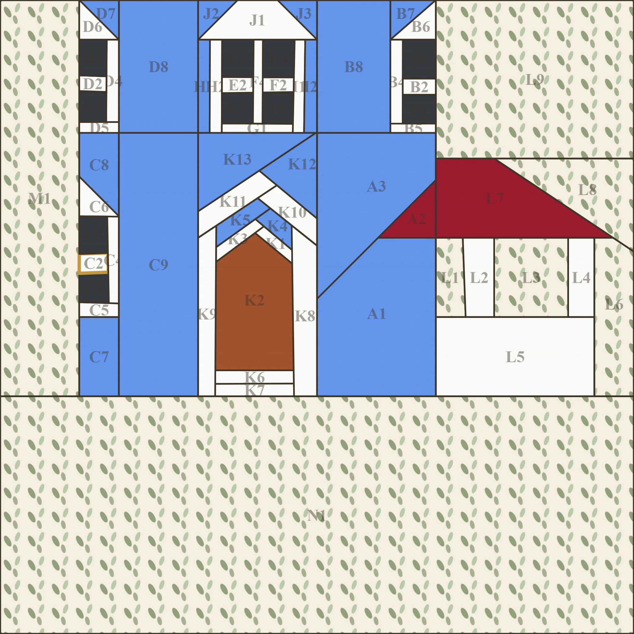 6" bottom half of moomin house