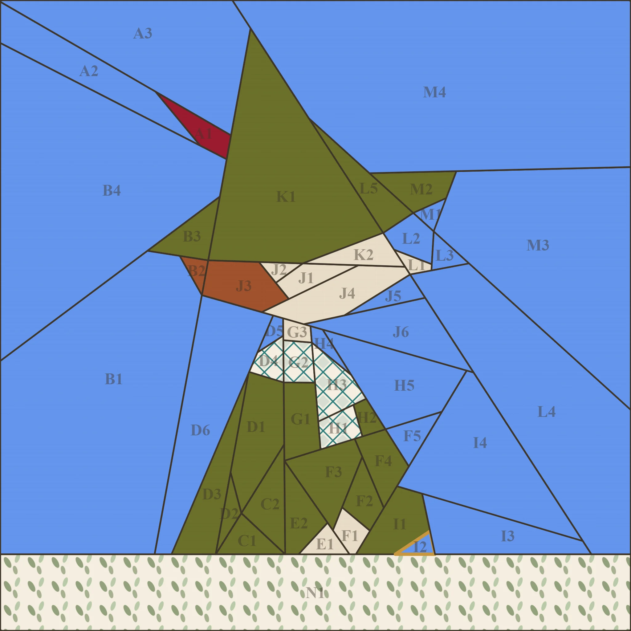 8" Snufkin moomin block