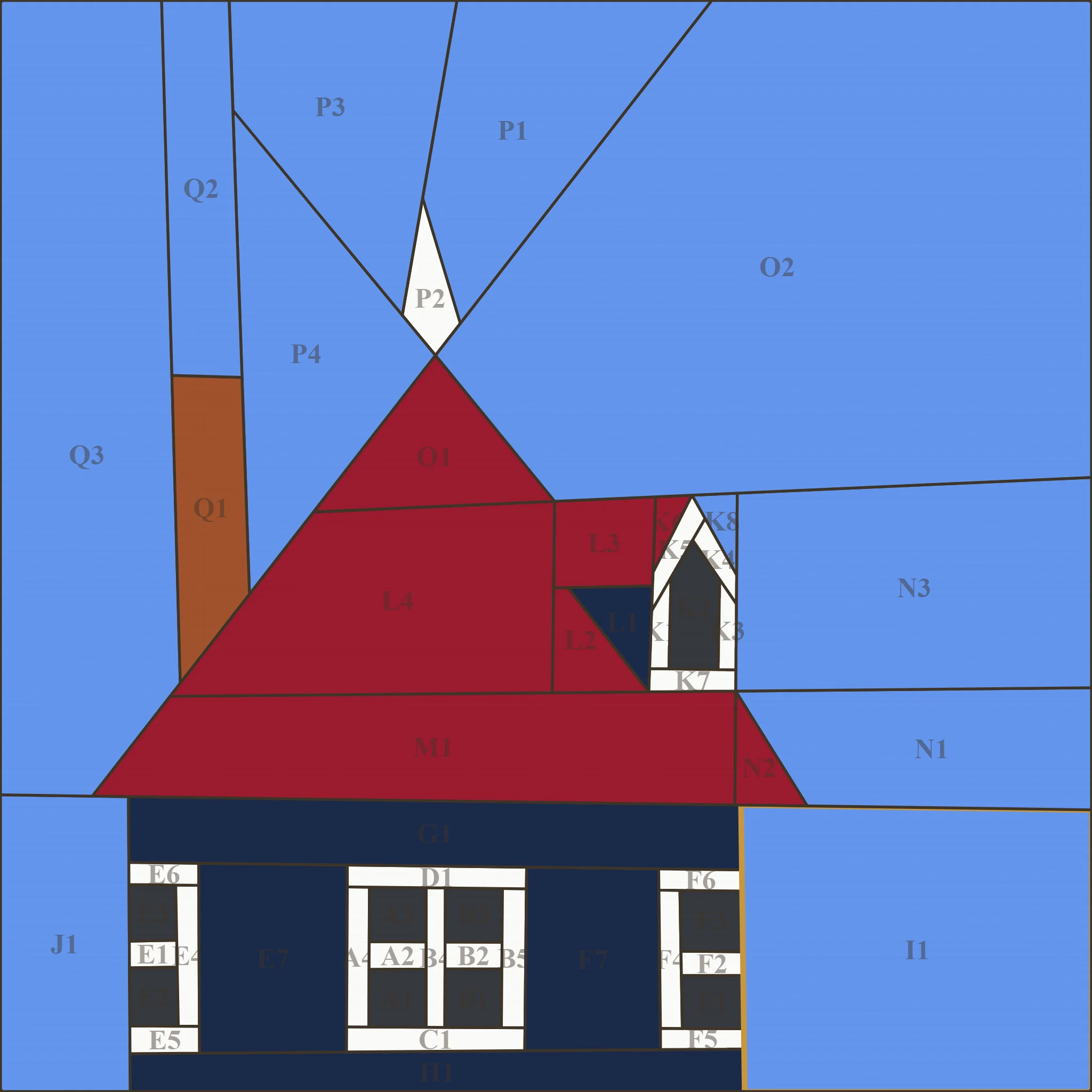 6" top half of moomin house