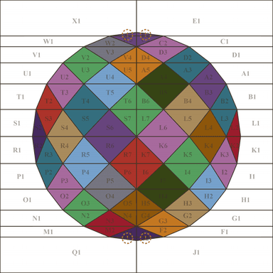 Patchwork Quilt Ball 30in
