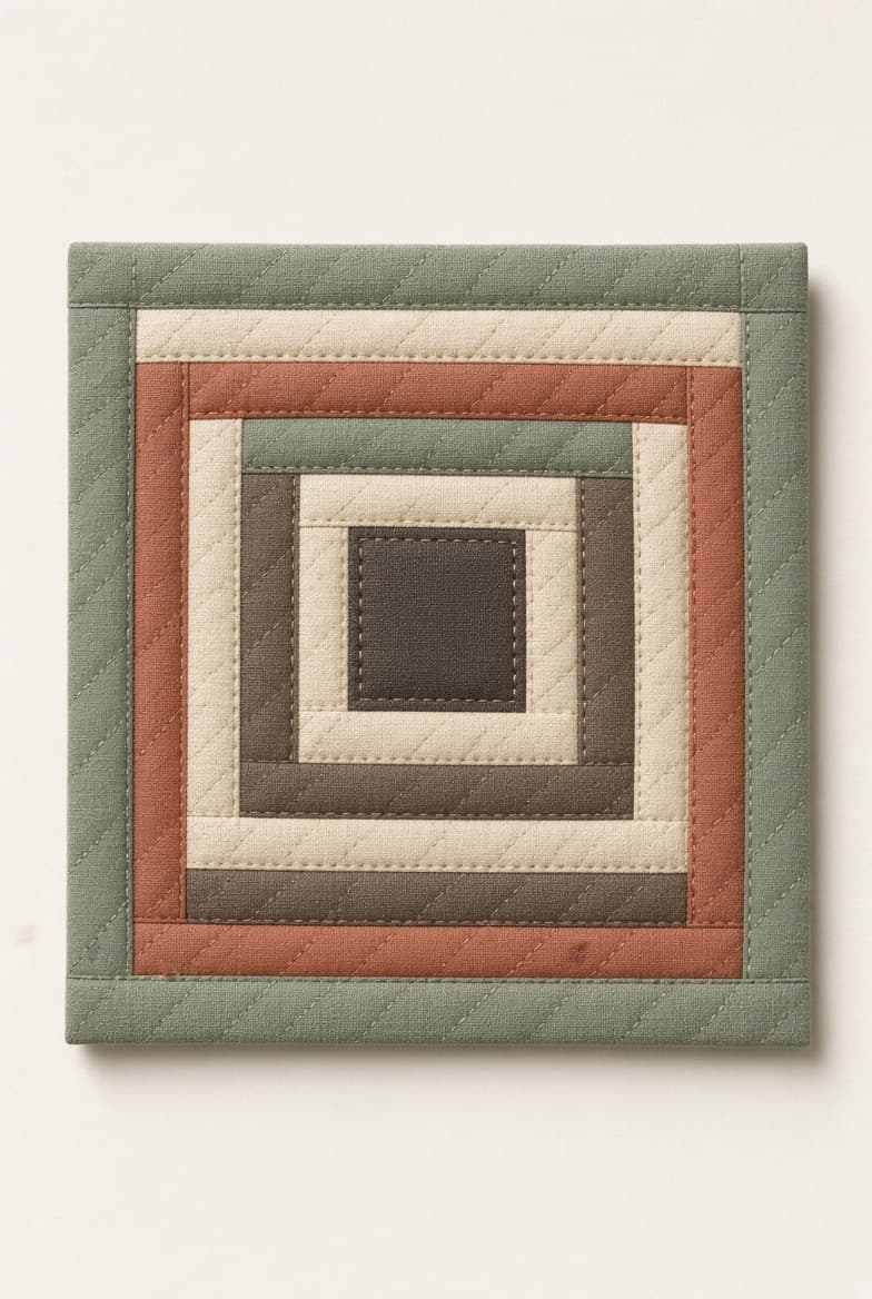 Classic Log Cabin in Sage & Clay