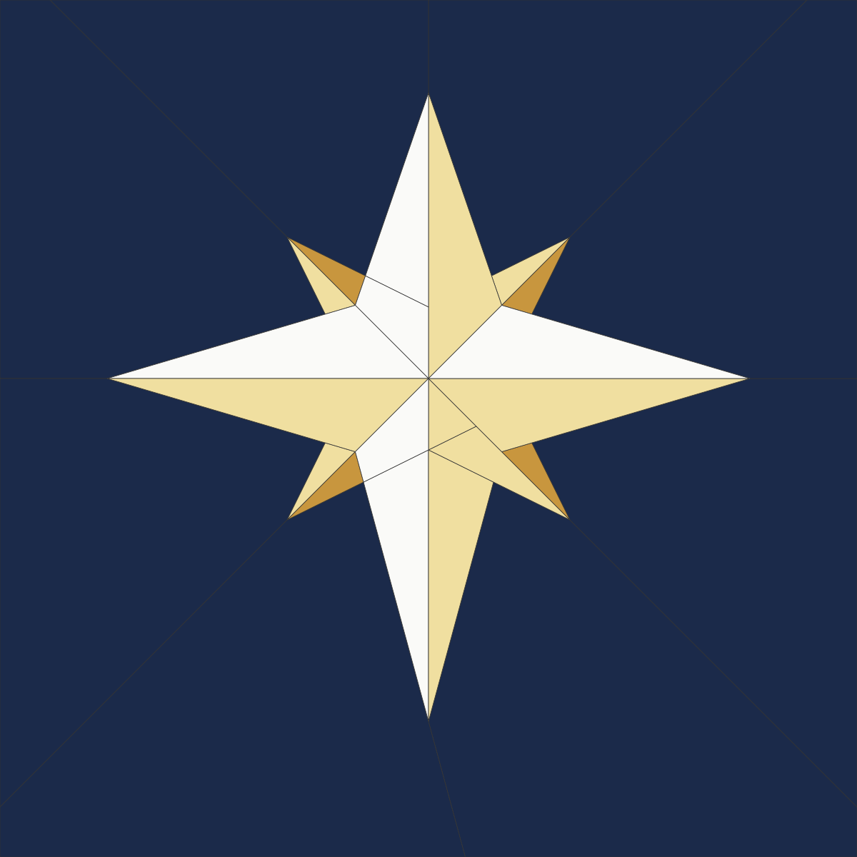 Free North Star FPP Pattern (Printable Paper Piecing PDF) | NiftyFifty